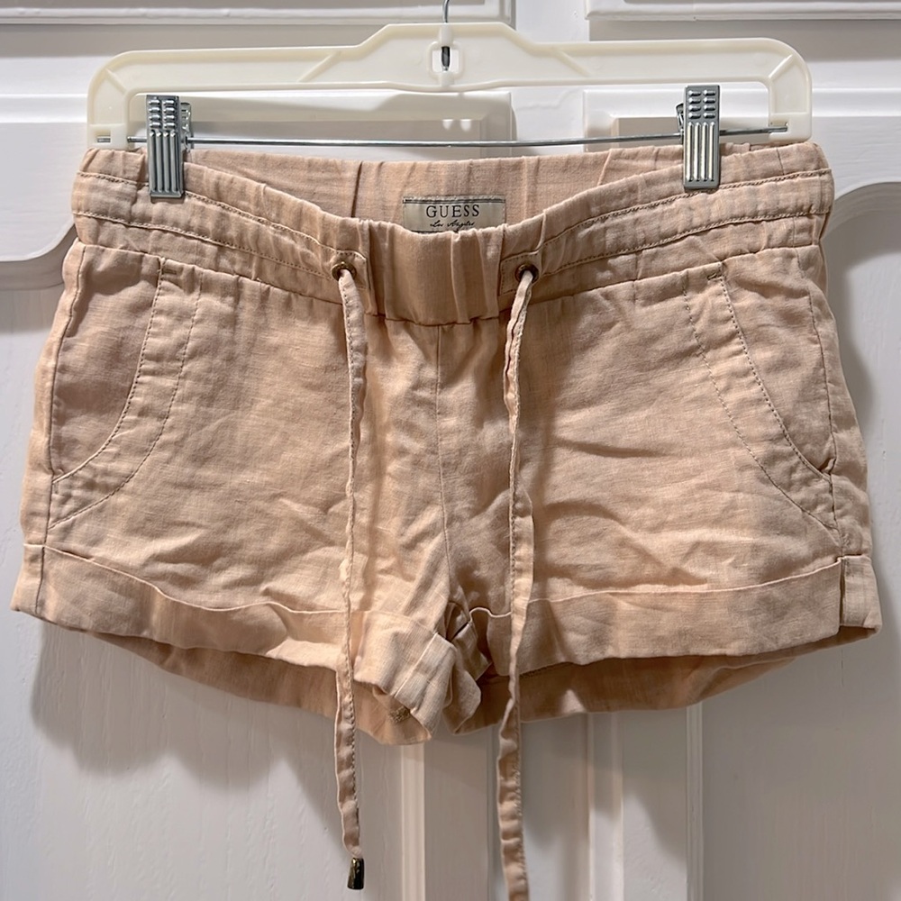 Guess XS Linen cuff shorts